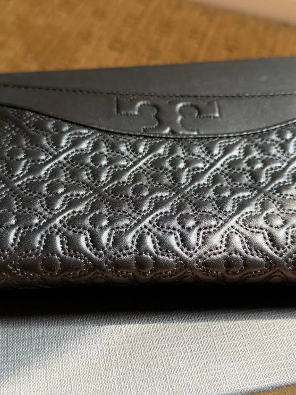 Tory Burch Black Fleming Quilted Convertible Bag and Complementary Wallet